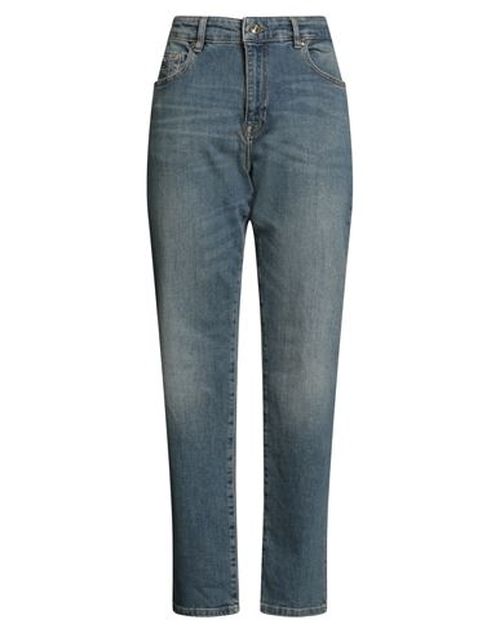 Woman Jeans Blue Size 24 Cotton, Elastane
