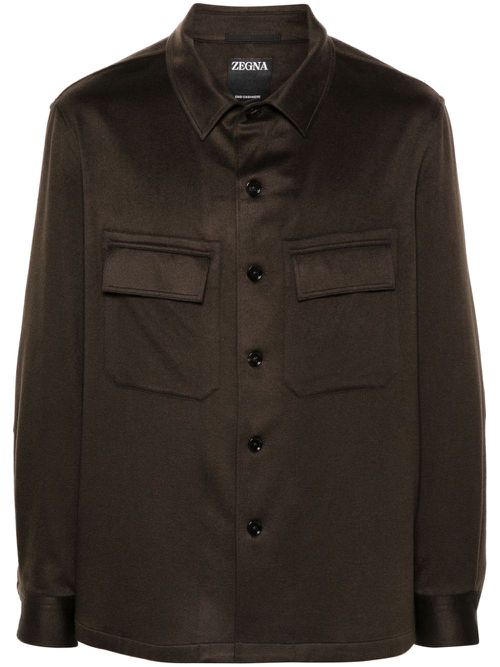 Cashmere shirt - Brown