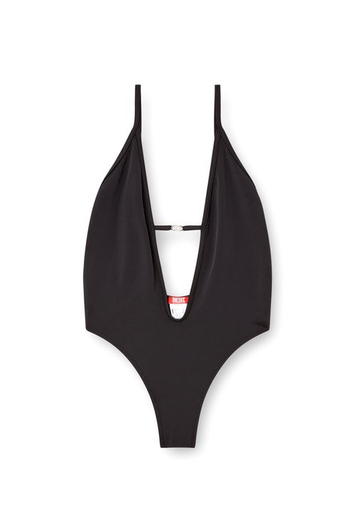 Deep V swimming costume - Swimsuits - Woman - Black