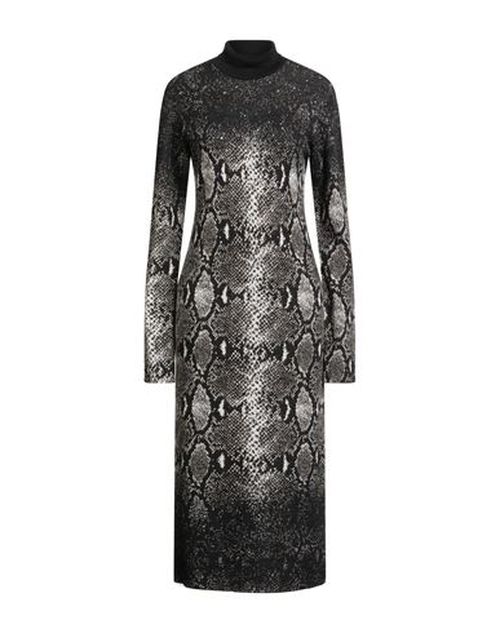 Woman Midi dress Black Size 8 Acrylic, Viscose, Wool