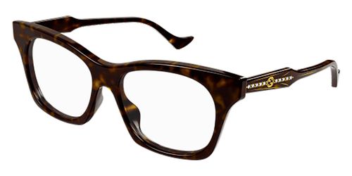 Gucci GG1299O Asian Fit 002 Women’s Eyeglasses Tortoiseshell  55 - Blue Light Block Available