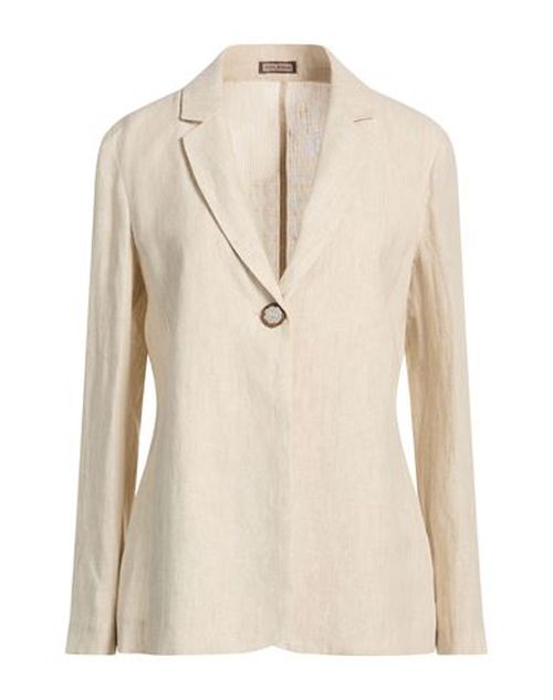 Malìparmi Woman Blazer Beige Size 6 Linen