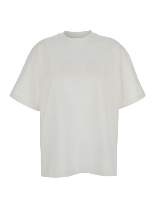 Logo-Print Cotton Crewneck T-Shirt — White