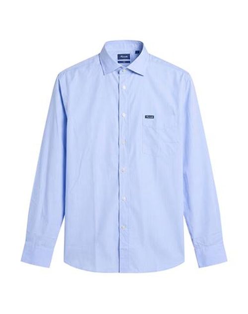 Façonnable Man Shirt Light blue Size XL Cotton