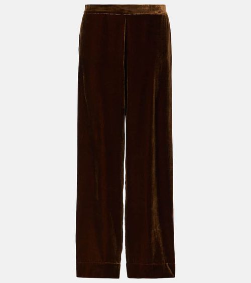 Asceno London velvet pajama pants