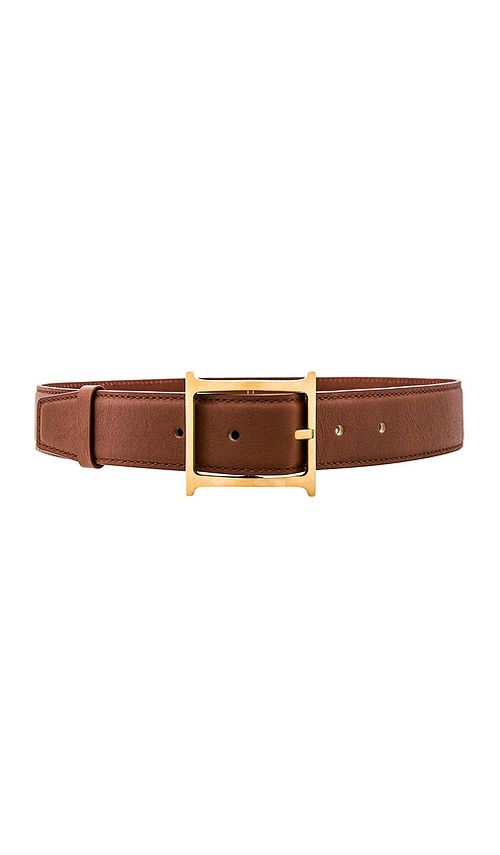 Helsa Logo Contrast Belt in Brown - Brown. M also in S