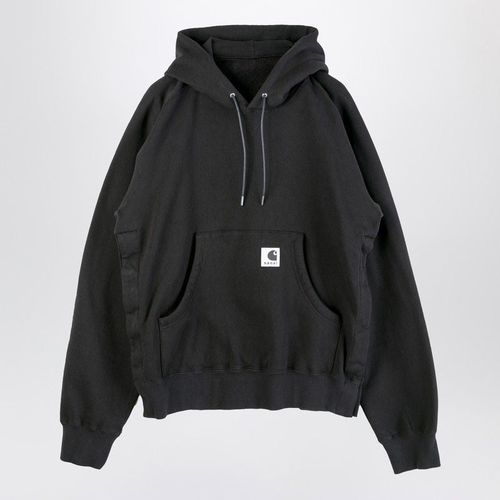 Sacai X Carhartt Wip Black Cotton Hoodie