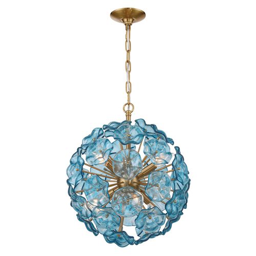 Aged Brass Chandelier from the Esme Collection
