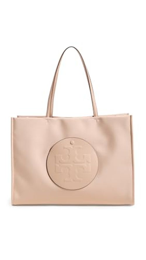 Tory Burch Women's Ella Tote, Rose Silk, Tan, One Size