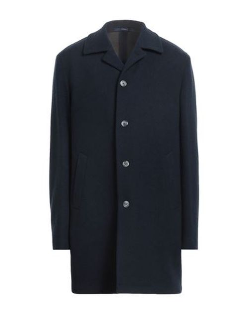 Man Coat Midnight blue Size 46 Cashmere