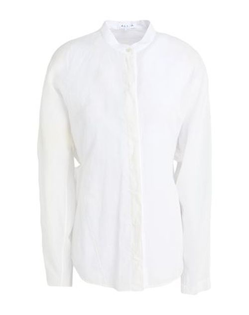 Alaïa Woman Shirt White Size 6 Cotton, Linen