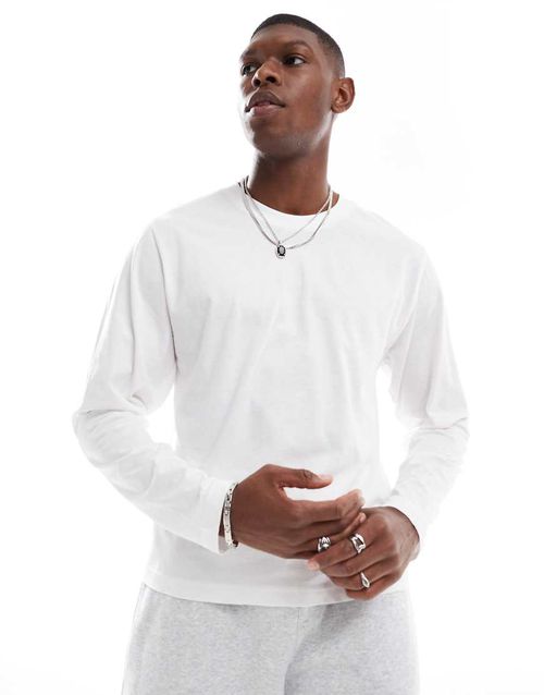 Long sleeve T-shirt in white