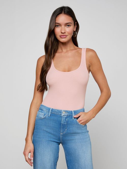 Nica Scoopneck Bodysuit In Parfait