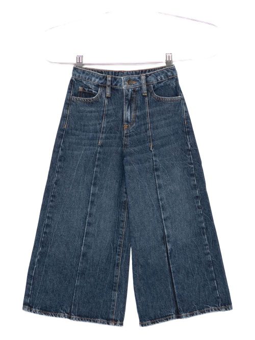 Panelled wide-leg trousers - Blue