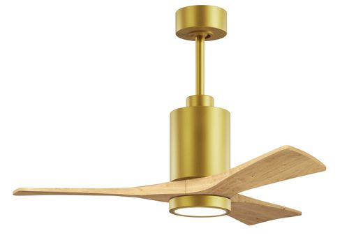 Brushed Brass 42" Ceiling Fan from the Patricia-3 Collection