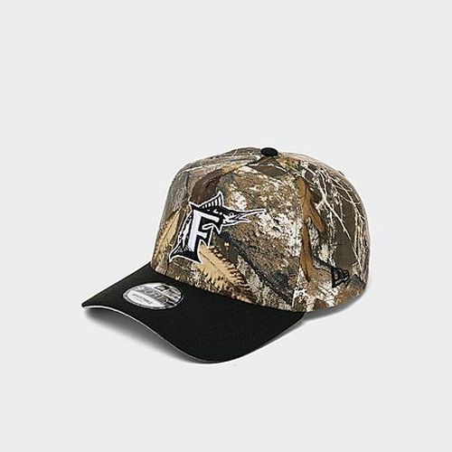 Florida Marlins MLB Camo 9FORTY A-Frame Snapback Hat in Camo/Black