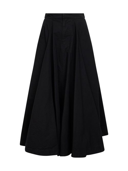 Godet Maxi Skirt — Black