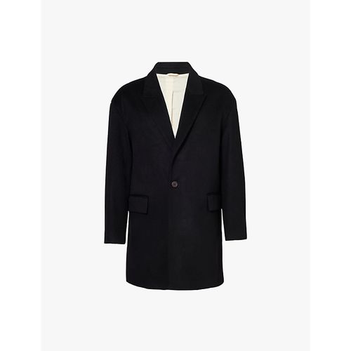 Mens Meteroide Single-breasted Regular-fit Cashmere Coat