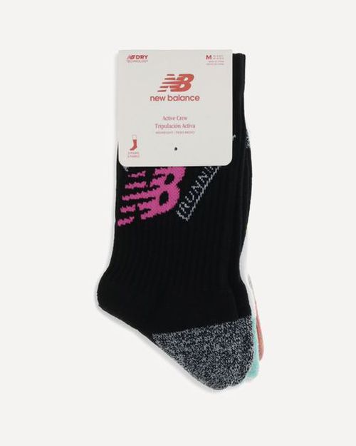 New Balance Active Graphic 3-Pack Short Socks