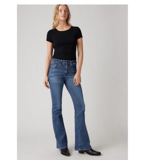 Levi's for woman. A3410-0026 High-waisted flared jeans 726 blue (29/34), Casual, Cotton, Denim