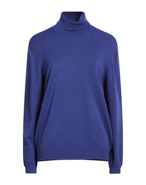 Woman Turtleneck Bright blue Size 14 Viscose, Polyester