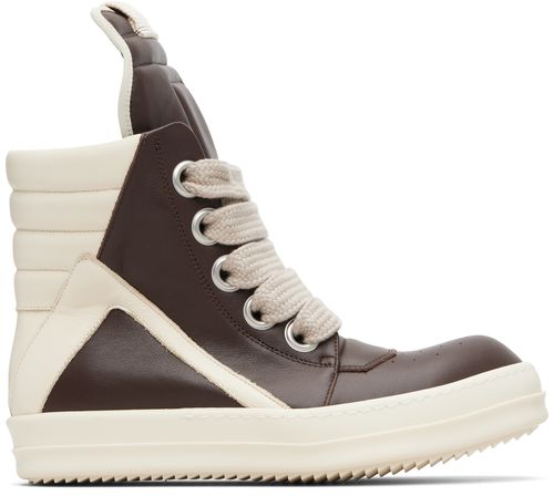 Brown Temple Jumbolace Geobasket Sneakers