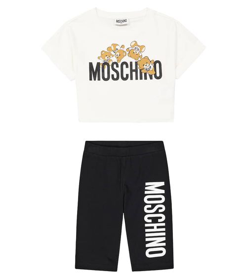 Cotton-blend T-shirt and shorts set