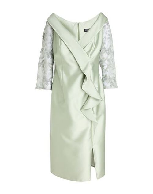 Woman Midi dress Light green Size 12 Polyester