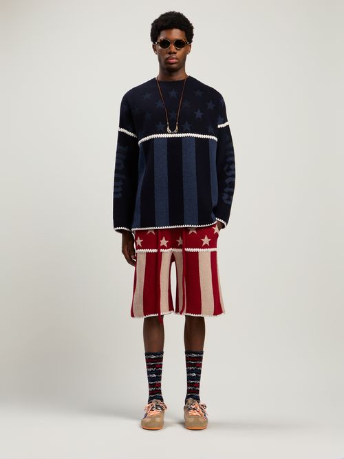 Stars&stripes Knit Shorts Man  Red