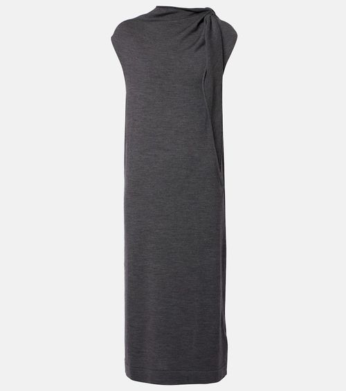 Wool midi dress