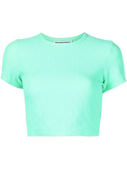 Embossed-logo baby T-shirt - Green