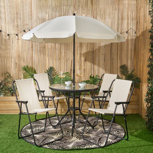 OHS 6-Piece Patio Set - Cream