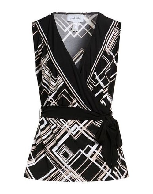 Woman Top Black Size 14 Polyester, Elastane