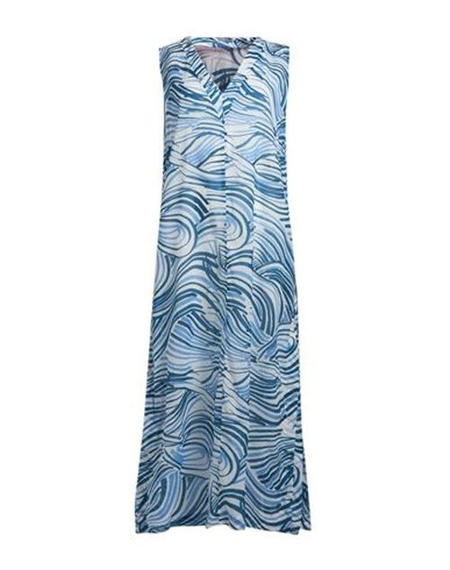 Woman Maxi dress Blue Size 16 Cotton