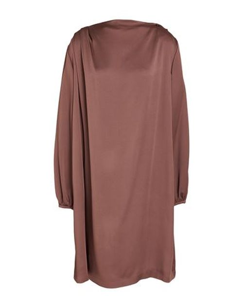 Woman Mini dress Brown Size 6 Acetate, Viscose