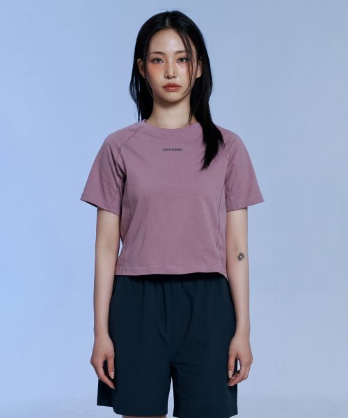 W Brijex Aerocool Crop Short Sleeve T-Shirt