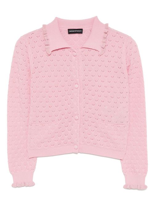 Emporio Armani Kids cotton cardigan - Pink