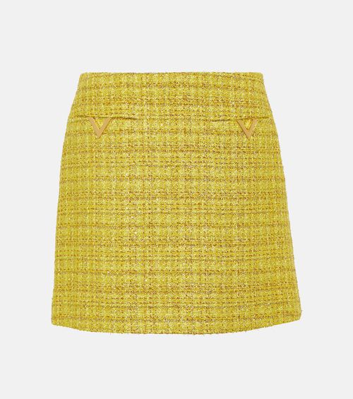 VGold tweed miniskirt