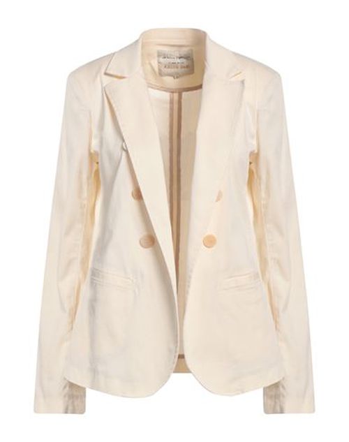 Alessia Santi Woman Blazer Cream Size 6 Polyester, Elastane