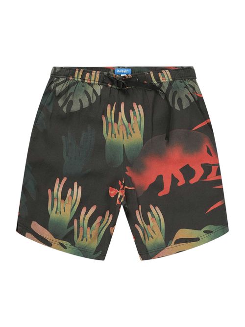 MARKET Pantaloni 'Vision Quest' abete / pesca / rosso arancione / nero