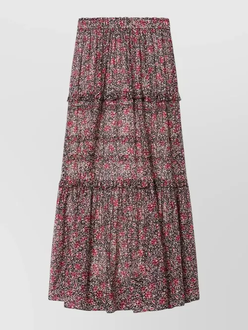 Isabel Marant Etoile - volomia cotton voile floral maxi skirt
