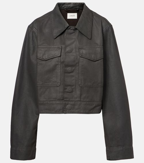Cropped cotton jacket