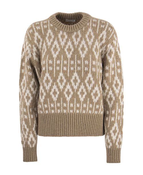 Vintage Jacquard Motif Knitted Jumper