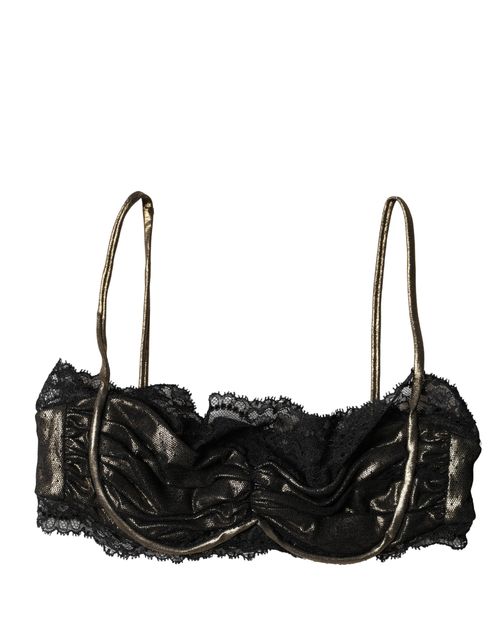 Silk Underwired Balconnet Bra — Black