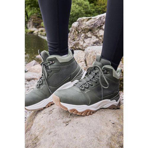Mountain Warehouse 'Sierra' Womens Casual Boots Mesh Lined Waterproof Boot Khaki