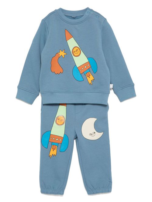 Graphic-print tracksuit - Blue