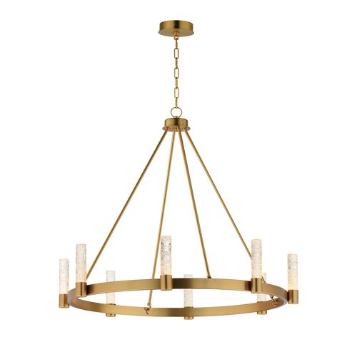 Natural Aged Brass LED Chandelier from the Duchess Collection