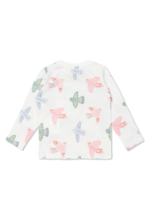 T-shirt With Colorful Print, Unisex, White