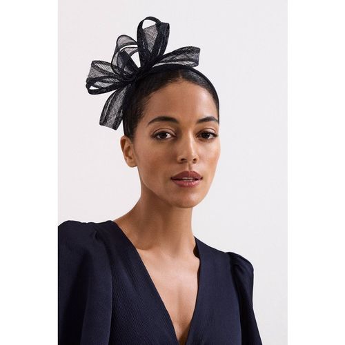Phase Eight Twist Fascinator Headband In Dark Navy