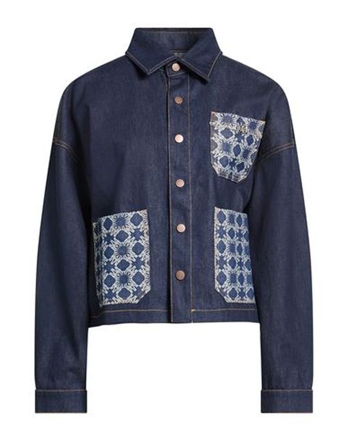 Woman Denim shirt Blue Size M Cotton